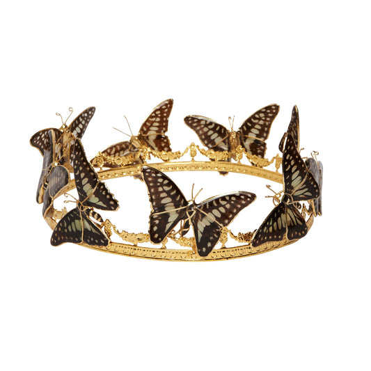 Real Butterlies and 24K Gold Crown crown Mordekai 